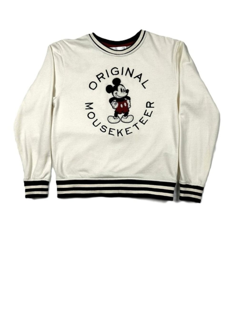 Disney Original Mouseketeer Cream 2000s Varsity Sweatshirt